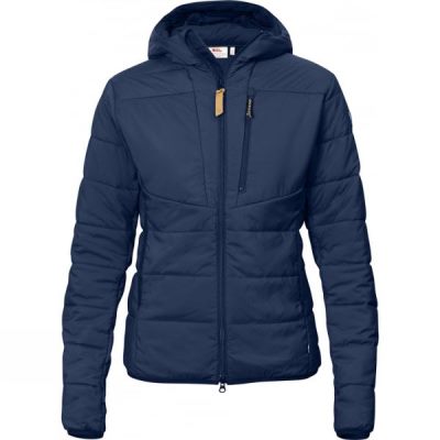 Sudadera Con Capucha Fjallraven Keb Padded Mujer Azul Marino - Chile SOB850612